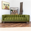 James Mid Century Modern Luxury Living Room Green Velvet Couch