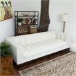 James Mid Century Modern Luxury Living Room White Boucle Fabric Couch