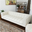 James Mid Century Modern Luxury Living Room White Boucle Fabric Couch