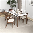 Roxy Mid-Century Modern Velvet Dining Chair in Cream (Set of 2)