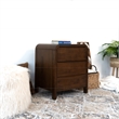 Arton Mid Century Solid Wood Walnut Nightstand Bed Side Tables with 3 Drawers