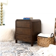 Arton Mid Century Solid Wood Walnut Nightstand Bed Side Tables with 3 Drawers
