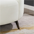 Lusitania Fabric & Solid Wood Right Facing Sectional Sofa in Cream