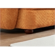 Virgo Mid-Century Modern Living Room Luxury Boucle Fabric Couch in Burnt Orange