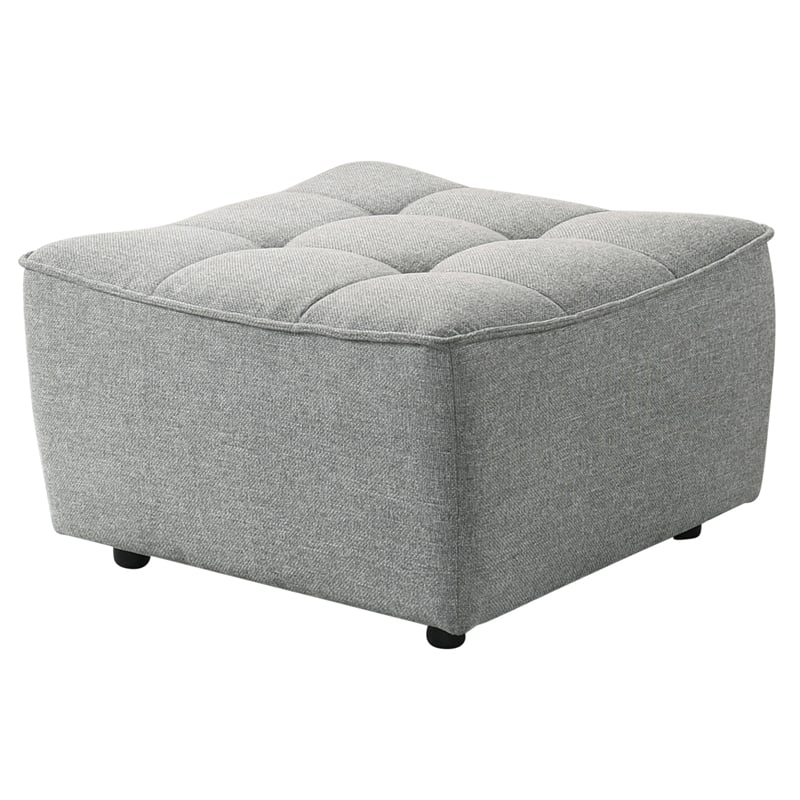 Orchard Mid Century Furniture Style Living Room Linen Fabric Sofa in Light Gray