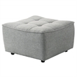 Orchard Mid Century Furniture Style Living Room Linen Fabric Sofa in Light Gray