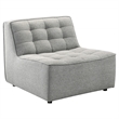 Orchard Mid Century Furniture Style Living Room Linen Fabric Sofa in Light Gray