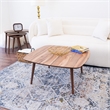 Ashcroft Garfield Solid Wood Coffee Table in Walnut