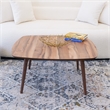 Ashcroft Garfield Solid Wood Coffee Table in Walnut