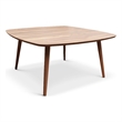 Ashcroft Garfield Solid Wood Coffee Table in Walnut