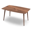 Reid Mid-Century Solid Wood Coffee Table with Angled Legs in Walnut