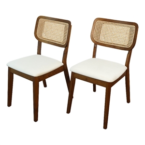 Adalbert 19.29&quot Velvet Dining Chair in Cream (Set of 2)