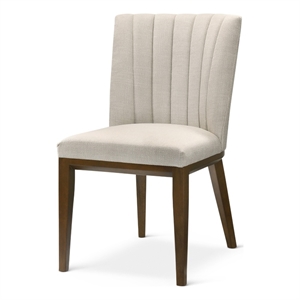 Colymore 19.5&quot Fabric Dining Chair in Beige (Set of 2)