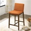 Anderson Modern Furniture Style Velvet Counter Chair in Burnt Orange