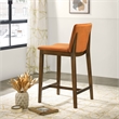 Anderson Modern Furniture Style Velvet Counter Chair in Burnt Orange