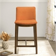 Anderson Modern Furniture Style Velvet Counter Chair in Burnt Orange