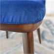 Barrett Mid-Century Velvet Dining Chair in Navy Blue (Set of 2)