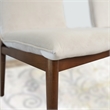 Magnolia Mid-Century Velvet Dining Chair in Beige (Set of 2)