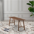 Cluj Mid Century Modern Solid Wood Walnut Dining Bench