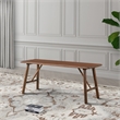 Cluj Mid Century Modern Solid Wood Walnut Dining Bench