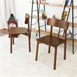 Peterson Mid Century Modern Solid Wood Walnut Dining Chairs (Set of 2)