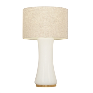 twilight cascade glass & metal brass table lamp