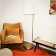 Luminaire Haven Offset Brass & Metal Brass  Base Floor Lamp