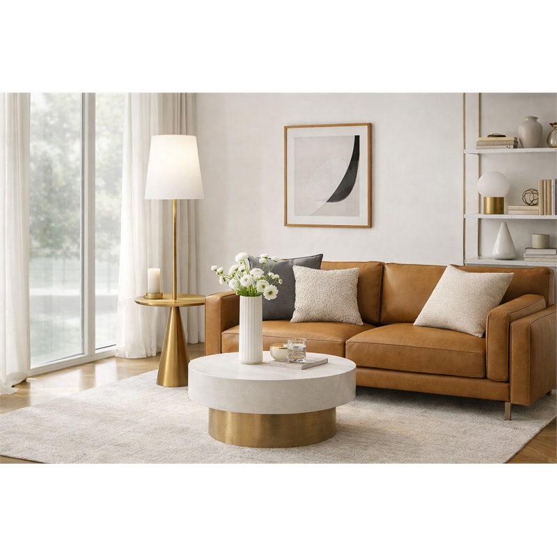 Ethereal Luminary Metal Brass Floor Lamp