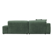 Chapman Corduroy Fabric Living Room L-Shaped Left Sectional Sofa in Green