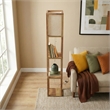 Grand Luminaire Elegance Shelf Gray Wood Floor Lamp