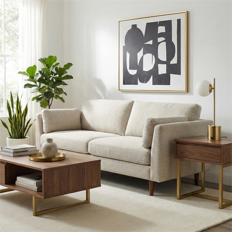 Ethereal Aura Modern Metal & Brass Table Lamp