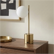 Ethereal Aura Modern Metal & Brass Table Lamp