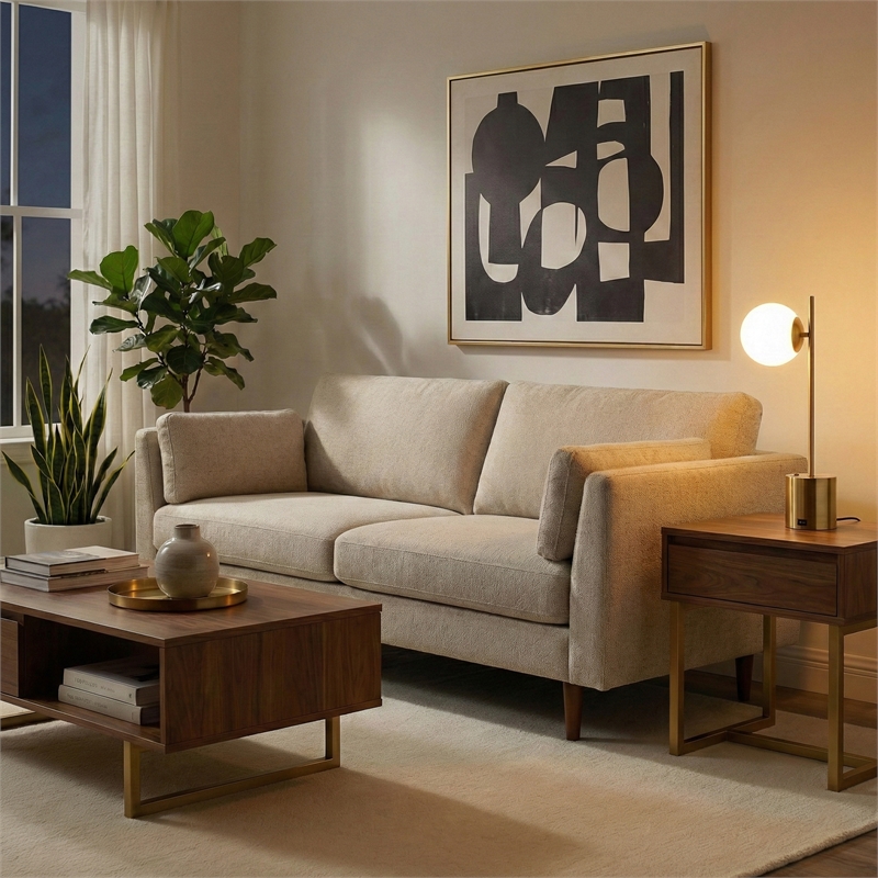 Ethereal Aura Modern Metal & Brass Table Lamp