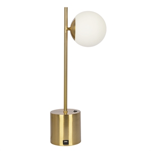 ethereal aura modern metal & brass table lamp