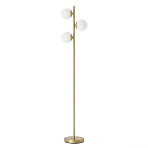 Urban Elegance Modern Metal & Brass Floor Lamp