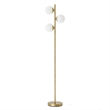 Urban Elegance Modern Metal & Brass Floor Lamp