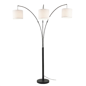 Magnificent Illumination Black Metal Floor Lamp