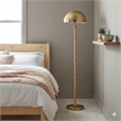 Twin Shine Two-Light Brass Metal Floor Lamp
