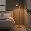 Twin Shine Two-Light Brass Metal Floor Lamp
