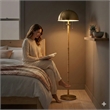 Twin Shine Two-Light Brass Metal Floor Lamp