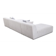 Aurelia Mid-Century Modern U-Shape Cream Chenille Corner Sectional Sofa