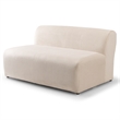 Chapman Corduroy Fabric Living Room U-Shaped Corner Sectional Sofa in Cream