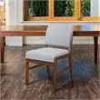 Leonard Boucle Fabric Dining Room & Kitchen Chair in Light Gray (Set of 2)