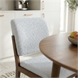 Leonard Boucle Fabric Dining Room & Kitchen Chair in Light Gray (Set of 2)