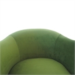 Cassilda Mid-Century Modern Velvet Upholstered Swivel Chair in Green