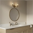 Azur Sophisticated Dual-Light Metal Wall Sconce with Satin Brass Finish