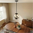 Seeut Metal Pendant Light with Clear Glass and Black Finish