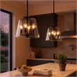 Seeut Metal Pendant Light with Clear Glass and Black Finish
