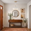 Chary White Metal Pendant Light with Gold Finish Details