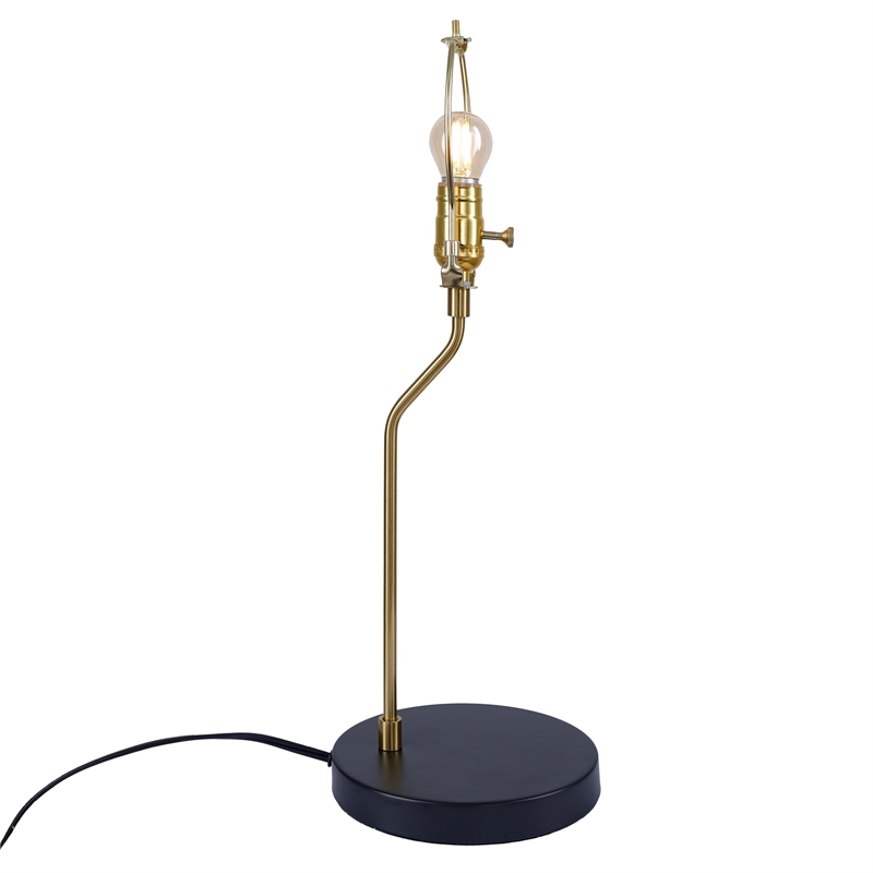 Franky  Black and Gold Accent Metal Table Lamp